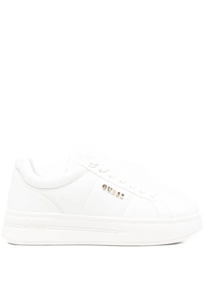 GUESS USA 45mm Welli leather sneakers - White