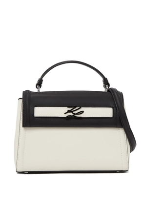 Karl Lagerfeld small K/Autograph tote bag - White