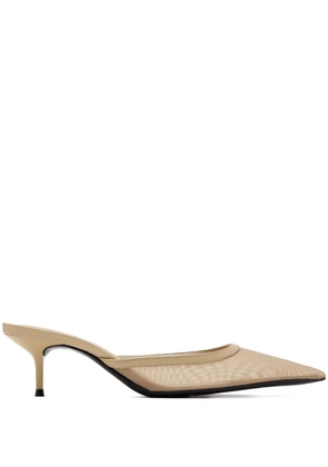 Schutz pointed-toe mesh mules - Neutrals