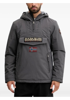 Napapijri hooded patch jacket - Grey