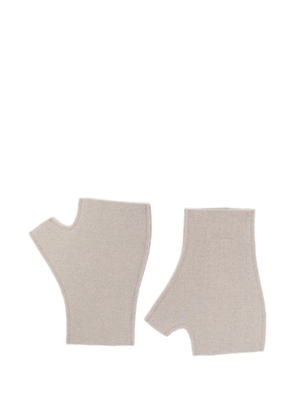 Barena logo-patch gloves - Neutrals
