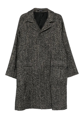 Tagliatore Loyds herringbone pocket coat - Black