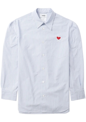 Doublet Robot Shoulder striped cotton shirt - Blue