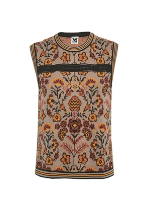 Missoni Pre-Owned intarsia-knit floral top - Grey