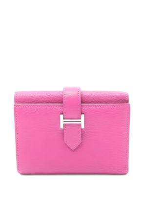 Hermès Pre-Owned 2022 Bearn Compact Combination leather wallet - Pink