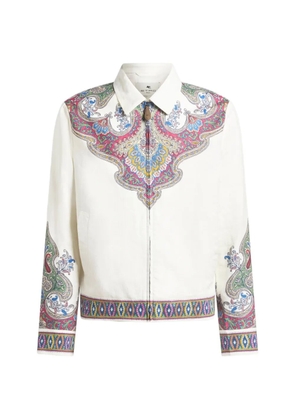 ETRO paisley-print jacket - White