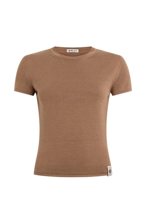 Bally short-sleeved knitted T-shirt - Brown