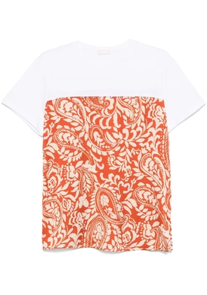 LIU JO paisley-print T-shirt - White
