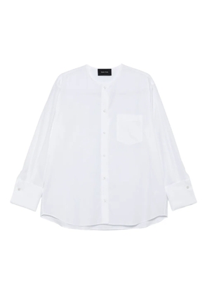 Simone Rocha mandarin-collar pocket shirt - White