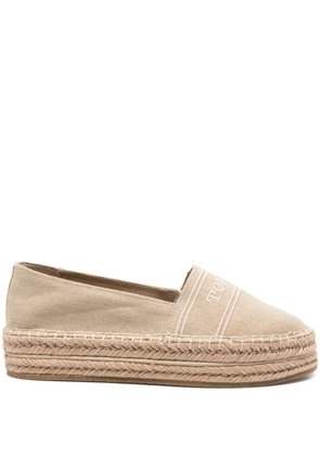 Tommy Hilfiger logo-embroidered espadrilles - Neutrals
