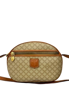 Celine Pre-Owned 2011 Macadam Coated Canvas crossbody bag - Brown