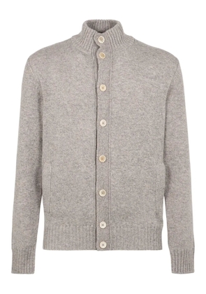 slowear ribbed-knit cardigan - Neutrals
