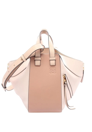 Loewe Pre-Owned 2017 Small Tricolor Leather Hammock satchel - Pink