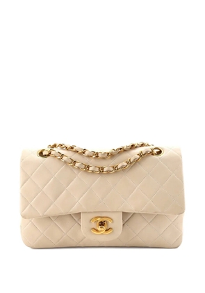 CHANEL Pre-Owned Classic Double Flap Bag Quilted Lambskin Small shoulder bag - Neutrals