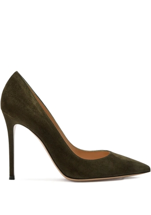 Gianvito Rossi 105mm Gianvito suede pumps - Green