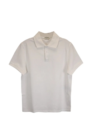 Saint Laurent Pre-Owned Cassandre polo shirt - White