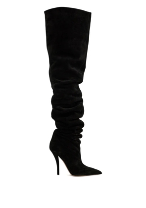 Paris Texas Jessica ruched stiletto boots - Black