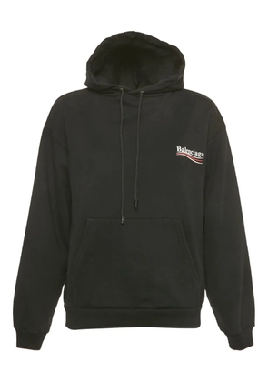 Balenciaga Pre-Owned logo-print hoodie - Black