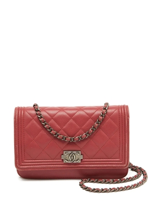 CHANEL Pre-Owned quilted Boy Chanel shoulder bag - Pink