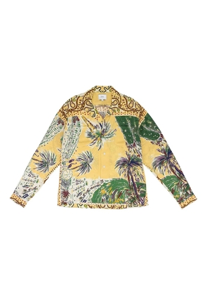 RHUDE palmina silk button-down shirt - Yellow