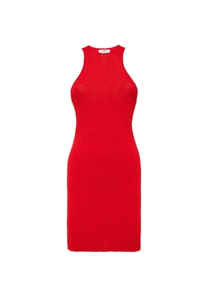 Laneus sleevelessknitted dress - Red