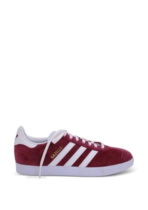 adidas gazelle stripes suede trainers - Red
