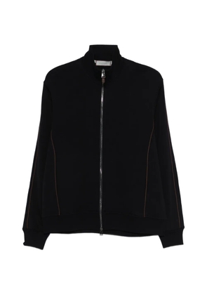 Canali zip trim sweater - Blue