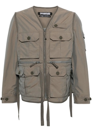 Spoonyard detachable-sleeve jacket - Grey