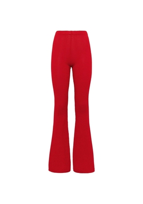Laneus knit flared trousers
