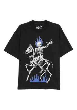 Melt graphic-print T-shirt - Black