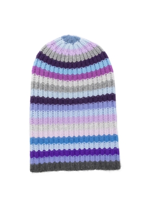 HURRAY striped beanie - Blue