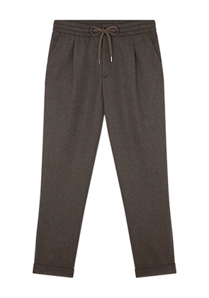 Paul & Shark pleated drawstring trousers - Brown