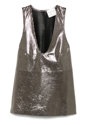 Forte Forte metallic top - Grey