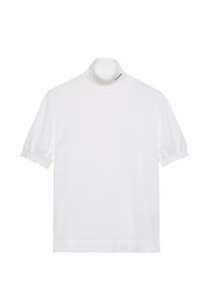 Prada short-sleeve turtleneck sweater - White