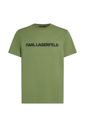Karl Lagerfeld logo-detail T-shirt - Green