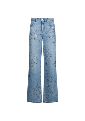 LIU JO rhinestone-embellishment jeans - Blue