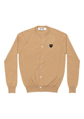 Comme Des Garçons Play heart-embellished cardigan - Neutrals
