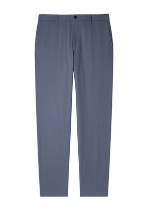 Paul Smith button-fly organic-cotton-blend trousers - Blue