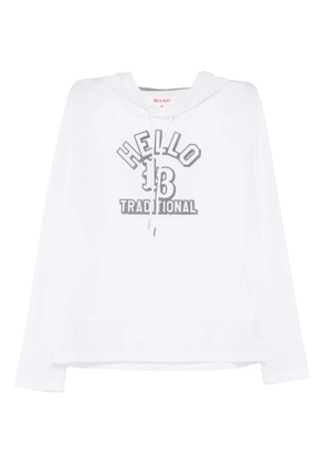 MASU clear hoodie - White