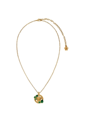 Versace medusa-pendant necklace - Gold