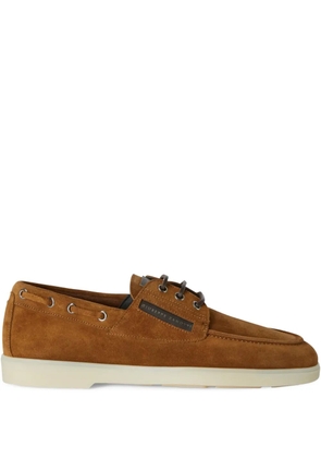 Giuseppe Zanotti GZ-Venice suede boat shoes - Brown