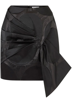 Nina Ricci oversize bow-detail mini skirt - Black