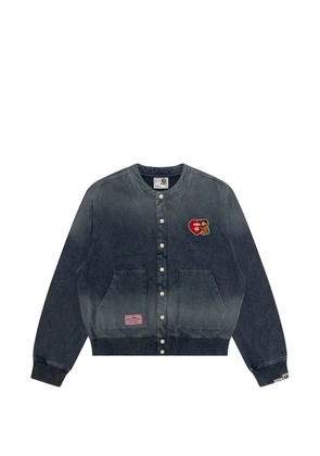 AAPE BY *A BATHING APE® appliqué bomber jacket - Blue