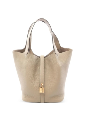 Hermès Pre-Owned 2024 MM Picotin Lock Clemence tote bag - Neutrals