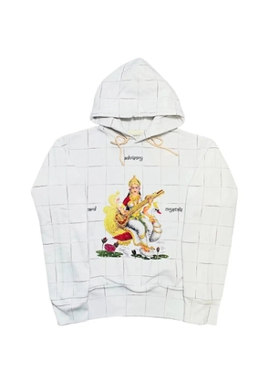 Advisory Board Crystals long-sleeves hoodie - White