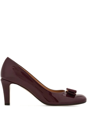 Ferragamo 70mm Vara bow-detail pumps - Purple