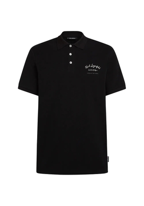 Karl Lagerfeld pique polo shirt - Black