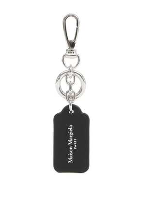 Maison Margiela logo-plaque keyring - Black