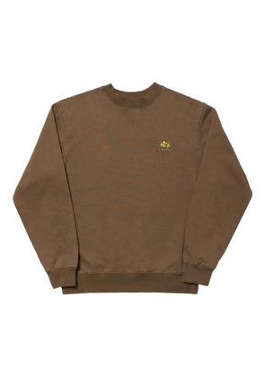 Nicholas Daley embroidered-logo sweatshirt - Brown