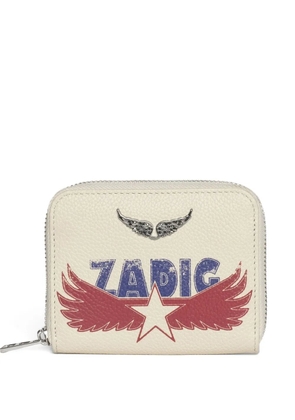 Zadig&Voltaire mini Gl America wallet - Neutrals